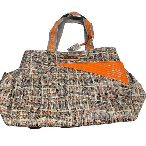 Cynthia Rowley Handbags - Cynthia Rowley Orange & Tweed Big Travel Bag. Never used.